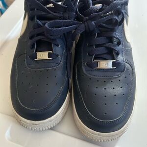 Nike Kids Dark Blue Sneakers with White Accents